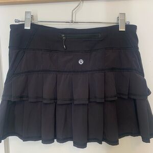 Lululemon Black Ruffle skirt